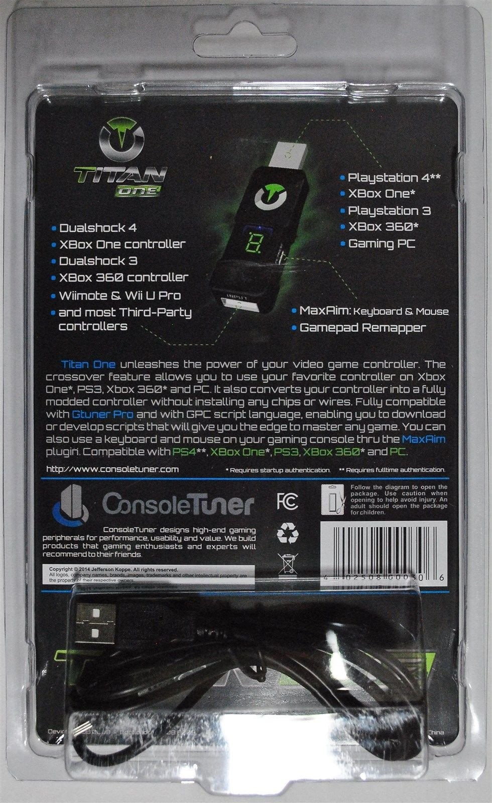 Amazon.com: ConsoleTuner Titan One for PS4, Xbox One, PS3