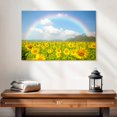 thumbnail image 2 of Elephant Stock Rainbow Wall Art - Horizontal Canvas Wall Art - Living Room Wall Decor - Nature Canvas - Yellow And Blue Decor - 24" x 16", 2 of 4