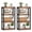 Brown, variant on Costway 1 PCS 4 Tier Bookshelf Wooden Bookcase with Dual Anti-Tipping Kits Open Shelving Unit Natural