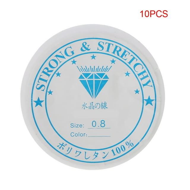 Elastic Beading Thread, 10 Rolls Rubber Band For Bracelets Transparent Beading Thread Cord, For DIY Beading Bracelets Kids Crafts Crafts