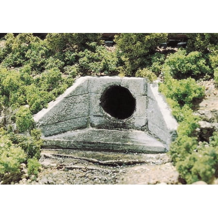 Woodland Scenics Concrete HO Culverts Model Train Scenery, 0.02 lb, 2 Pieces