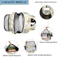 thumbnail image 3 of FORMRS Unisex School Backpack 17" Student Travel Bag with Laptop Compartment, Floral Rabbit, 3 of 7