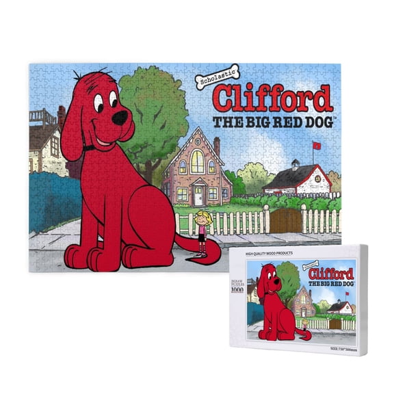 Clifford The Big Red Dog Jigsaw Puzzle,1000 puzzle pieces Gift Toys Art Home Decor