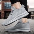 thumbnail image 3 of GLYGML Striped Knit Sneakers Lightweight Breathable Athletic Shoes with Non-Slip Sole for Running and Daily Wear, 3 of 5