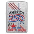 thumbnail image 2 of Zippo Pocket Lighter America250 Liberty & Justice Design Street Chrome, 2 of 2
