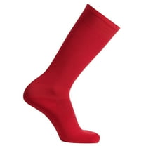 Athletic Works Baseball/Softball Socks- Red, 2-Pair, Unisex
