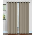 thumbnail image 1 of Solid Blackout Grommet Panel, 52x84 Inch, Taupe, 1 Panel, 1 of 2