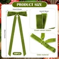 thumbnail image 3 of Giegxin 30 Pcs 7x 5.1 Inches Velvet Bows for Christmas Tree Wreath Garland Ornaments Large Xmas Vintage Double Velvet Ribbon Bows for Xmas Home Decor Indoor Outdoor Holiday Decorations(Green), 3 of 14