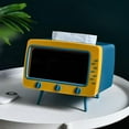 thumbnail image 5 of Facial Tissue Box Holder with Phone Mount, TV Shaped Tissue and Smartphone Holder, Versatile Tissue Box for Living Room/Bedroom Dresser/Night Stand , Blue, 5 of 8