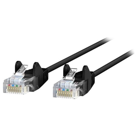 UPC: 0745883805426 | Belkin CE001B15-BLK-S 15 ft. Cat 6 Black 28 AWG UTP Snagless Patch Network Cable