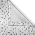 thumbnail image 4 of Ambesonne White Valance Pack of 2, Anatolian Tribal, 42"X18", White Black, 4 of 5