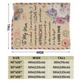 thumbnail image 3 of A Letter To My Mom Blanket Gifts For Kids Adults - Lightweight Throw Blanket For Bedroom Living Room Decor Soft Fuzzy Fleece Cozy Plush Bed Couch 40"X30", 3 of 7