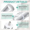thumbnail image 3 of Glass Shower Door Handle, Aluminum Alloy Back-to-Back Shower Door Knob Silver, 3 of 7