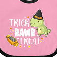 thumbnail image 4 of Inktastic Halloween Trick Rawr Treat with Dinosaur Boys or Girls Baby Bib, 4 of 4