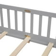 thumbnail image 4 of Triple Tree Kids Queen Pine Platform Bed with Fence & Slats, Gray, 4 of 7