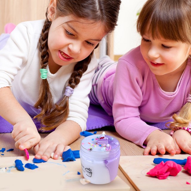 2 colores DIY Butter Slime juguete antiestrés para aliviar el estrés, los mejores regalos para niños y niñas