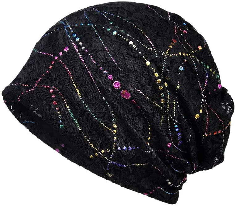 Head Wrap Scarf Beanie Lace Turban 