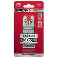 thumbnail image 3 of Arrow OSC302-5 Titanium Coated Carbide Enhanced Oscillating Multitool Saw Blades for Wood, Drywall, PVC, and Metal, Universal, Fits Most Multitools, 1-3/8 Inch, 5-Pack, 3 of 3