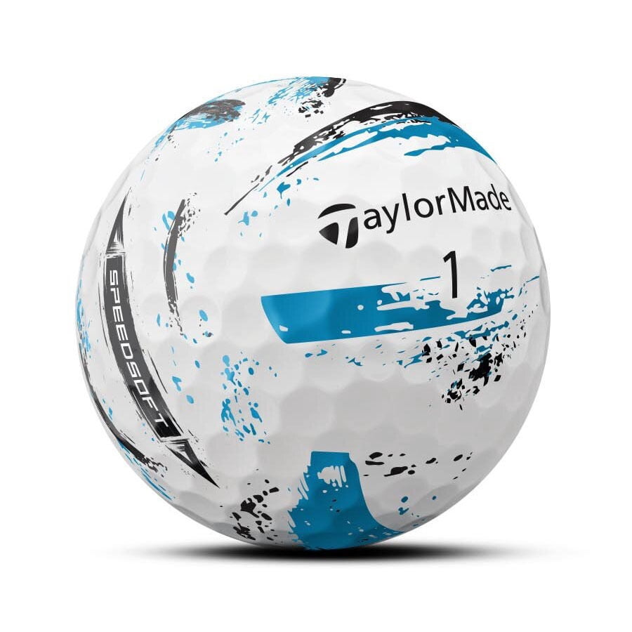 (4 pack) TaylorMade SpeedSoft Ink 12pk Golf Balls, Multi