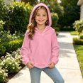 thumbnail image 3 of StSilkitty Kids Hooded Sweatshirts Long Sleeve Pullover Sweatshirt Tops Fall Winter Outdoor Warm Clothes Size 5-16, 3 of 8