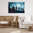 thumbnail image 2 of Stupell Industries Witch Trick Or Treaters People Painting Wrapped Canvas Canvas Art Print Wall Art, 45 x 30, 2 of 7