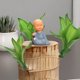 thumbnail image 5 of ShinYu Pequeño Monje Zen Decoración Del Hogar Sala de Estar Mesa de Té Muñeca Muñeca Cura Departamento Descompresión, 5 of 7