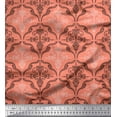 thumbnail image 1 of Soimoi Viscose Chiffon Fabric Filigree Damask Print Fabric by the Yard 42 Inch Wide, 1 of 1