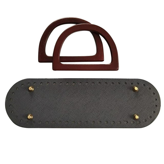 Ensemble de Poignées de Base en Cuir pour Sac de Crochet Tricotage DIY avec Trous Style 5