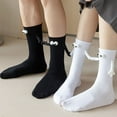 thumbnail image 4 of Mid Tube Socks 3d Hand In Hand Club Couple Socks With Magnet Creative Magnetic Suction Socks Cotton Toe Socks 1Pair Dog1-NoMagnetW EU size (35-40), 4 of 6