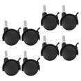 thumbnail image 1 of Houderco 8Ud Giratorias Negras Para Carrito Ropa Reemplazo Fácil Y Estable, 1 of 8