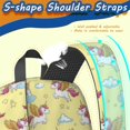 thumbnail image 5 of Unicorn and Wing Yellow Pattern 17" School Backpacks for Teens,Waterproof Oxford Fabric,S-Shape Padded Straps for School,Travel,Hiking,Camping, 5 of 6
