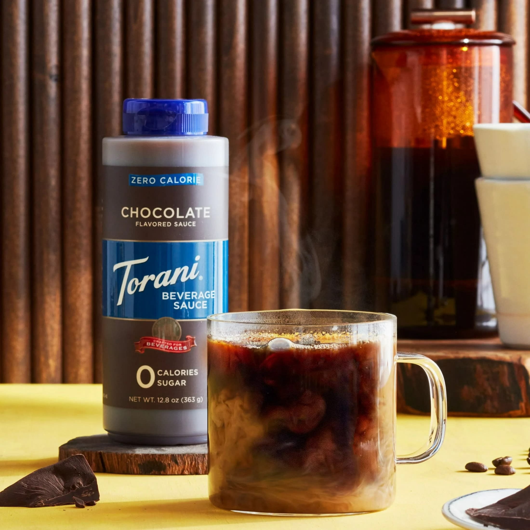(4 pack) Torani Zero Calorie Chocolate Sauce 12.8 oz