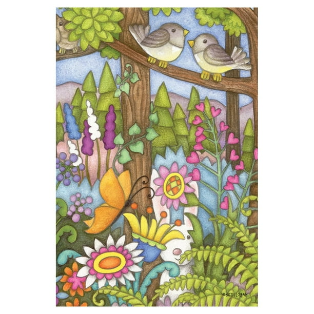 Toland Home Garden Enchanted Forest Flag Walmart Com Walmart Com