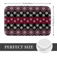 thumbnail image 2 of Pofeuu red Minimalist Snowflake Print Flannel Doormats Rug16"x24"Rug Washable Doormats Indoor Outdoor Rugs for Layered Front Door Mats, Porch, Kitchen, Entryway, 2 of 7