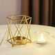 thumbnail image 4 of Cilindro de candeliere Tealight de oración Portavasos para boda de cumpleaños salón Hogar , Oro 10x9x11cm Colco Portavelas candelita, 4 of 8