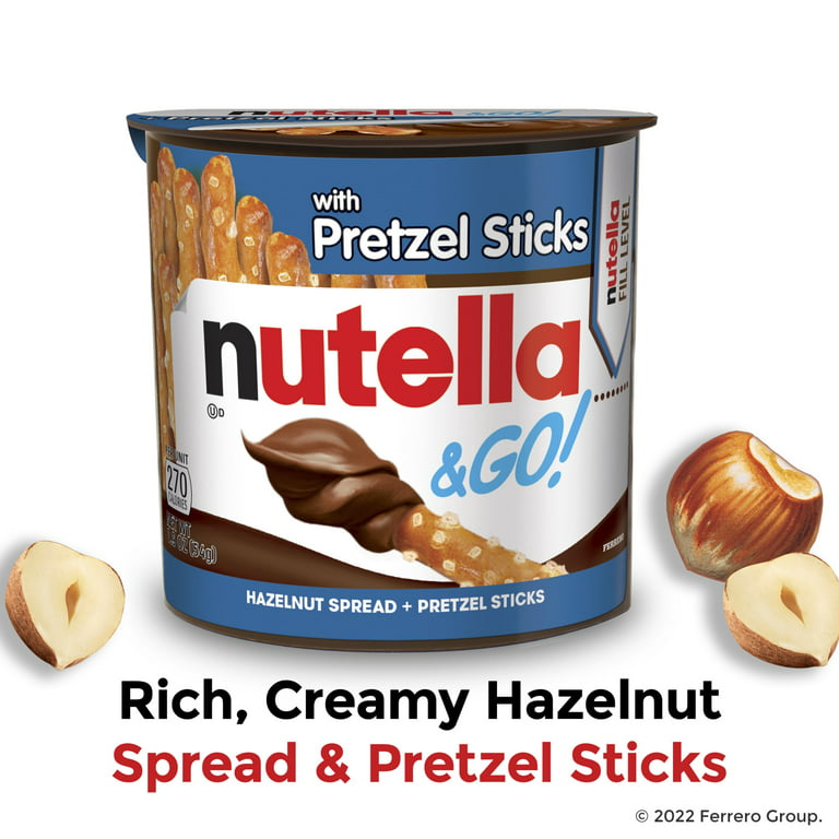 Nutella & Go Hazelnut Spread + Pretzel Sticks, 4 Pack - 4 pack, 1.9 oz packs