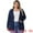 Dark Blue, variant on DARING DIVA Women's Plus Size Classic Cardigan Sweaters 1X White