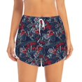 thumbnail image 2 of Rateoe Cool Red Off-Road Vehicle Printed 2 in 1 Women's Workout Shorts for Athletic Gym Running Shorts with Phone Pockets-Small, 2 of 7