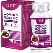 Women's Probiotics, 90 Tablets 90 Billion CFU 18 Strains, Contains Organic Prebiotic Cranberry,Probiotic Supplement for Digestion, Immunity, Women's Health, Soy Gluten Dairy Free