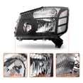 thumbnail image 5 of For 2004-2015 Nissan Titan/04-07 Armada Black Headlights Headlamps Left+Right, 5 of 7