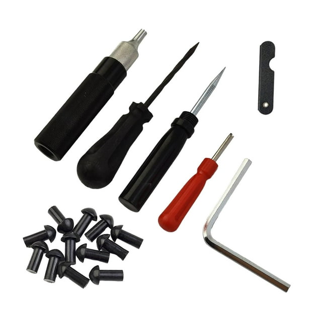 Kit de reparación de neumáticos, fácil de usar, portátil, ligero, multifuncional, accesorios para automóviles.