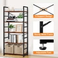 thumbnail image 5 of Elemore Home 5 Tier Bookshelf, Home Office Industrial Bookcase, Free-Standing Storage Shelving Unit, 5 of 7