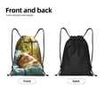 thumbnail image 2 of Yiaed Lazy Home Style Guinea Pig Print Drawstring Bags Drawstring Backpack Bulk String Back Pack Gym Sport Bag-Medium, 2 of 5