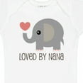 thumbnail image 4 of Inktastic Loved by Nana Grandchild Elephant Boys or Girls Baby Bodysuit, 4 of 5