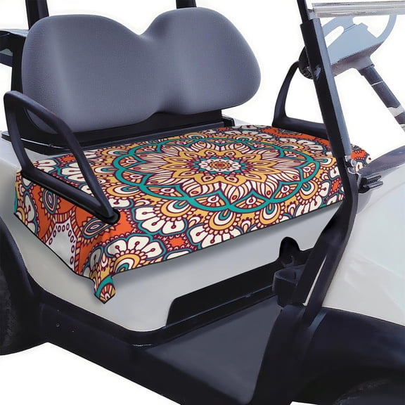 51" x 31" Mandala Golf Cart Towel Seat Protector - Universal Fit for EZGO Yamaha Club Car Icon Villager Front Seat