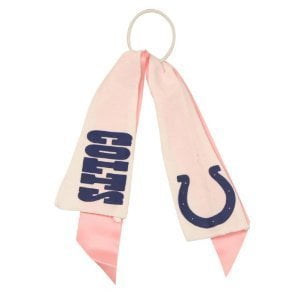 Indianapolis Colts Pink and White Ponytail Holder