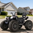thumbnail image 5 of TOYBSNR 24V Kids ATV, 2-Seater 4WD Ride on Toys for Big Kids Ages 5-14, XXXL Powered Ride on Electric Car, 4 Wheeler with EVA Tires, Bluetooth, Music, Spring Suspension, Max 7.5MPH, Black, 5 of 9