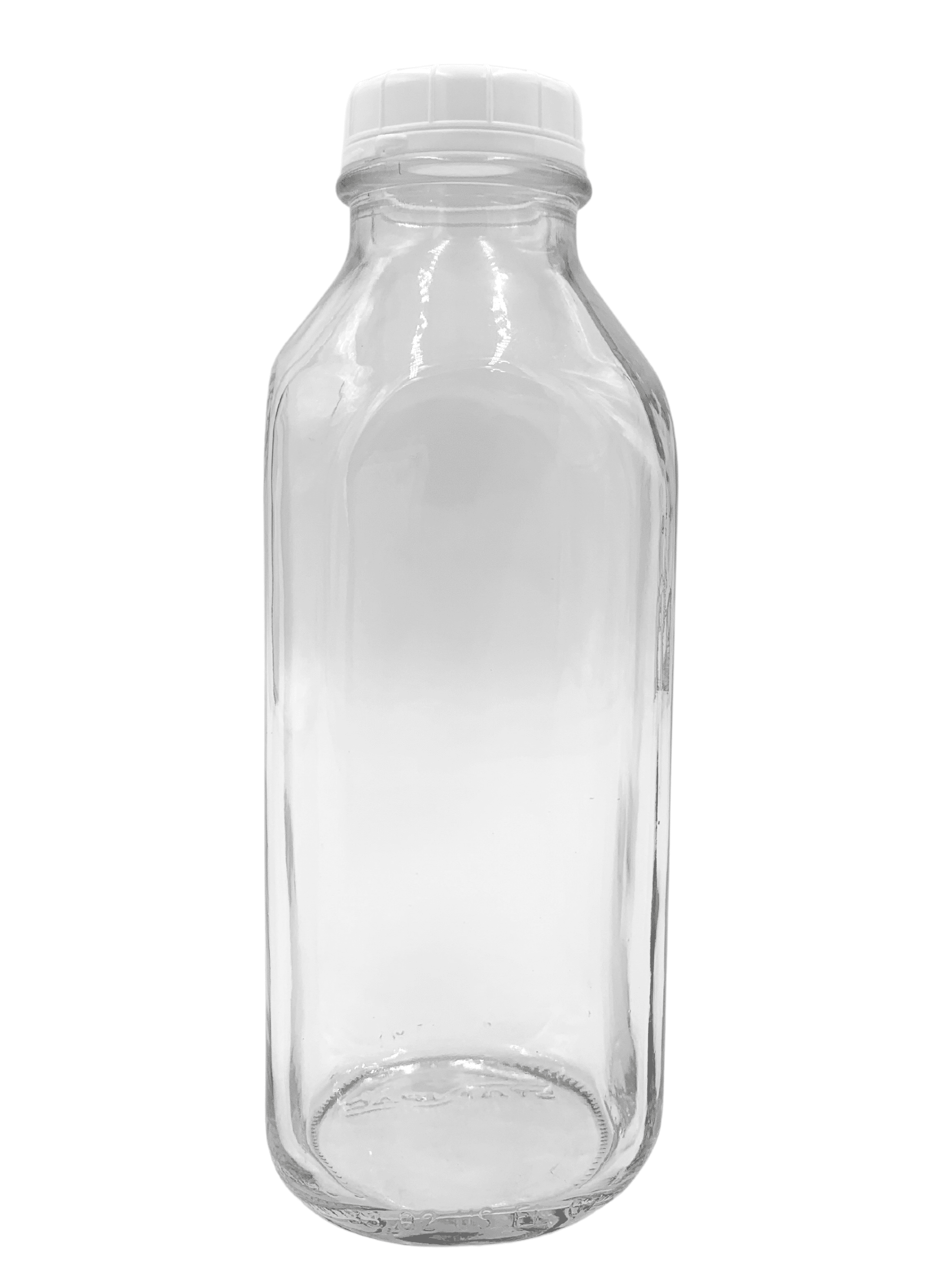 1 Liter (33.8 Oz) Square Milk Bottle