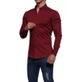 thumbnail image 1 of Camisa John Leopard Vino Super Slim Fit Envío Gratis, 1 of 6