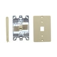 thumbnail image 2 of Leviton 40253-I Telephone Wall Phone Jack, 6P4C, Ivory, 2 of 3